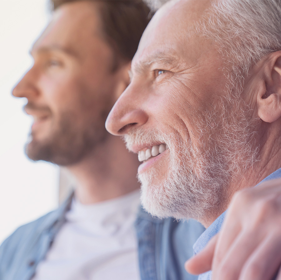 close up of young adult caucasian son supporting h 2026 03 26 23 53 03 utc